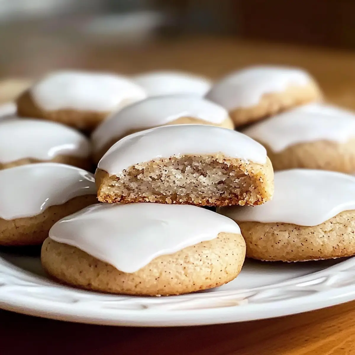 Festliche Zimtgewürzplätzchen mit weißer Glasur